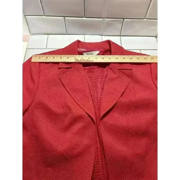 TanJay Women’s 16 Pink Blazer Jacket With Coordinating Medium Short Sleeve Shirt - Picture 8 of 14